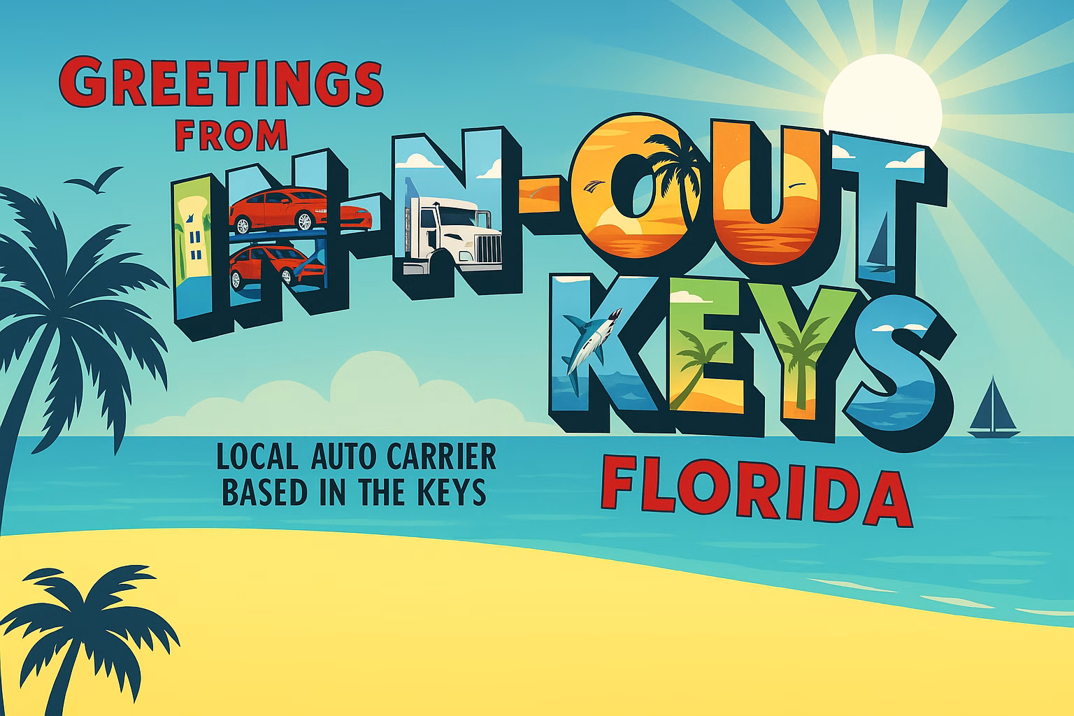 Shipping vehicles in and out of the Florida Keys