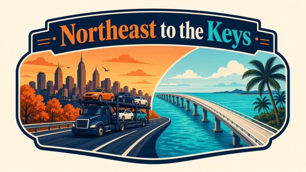 Northeast to the Keys car carrier route